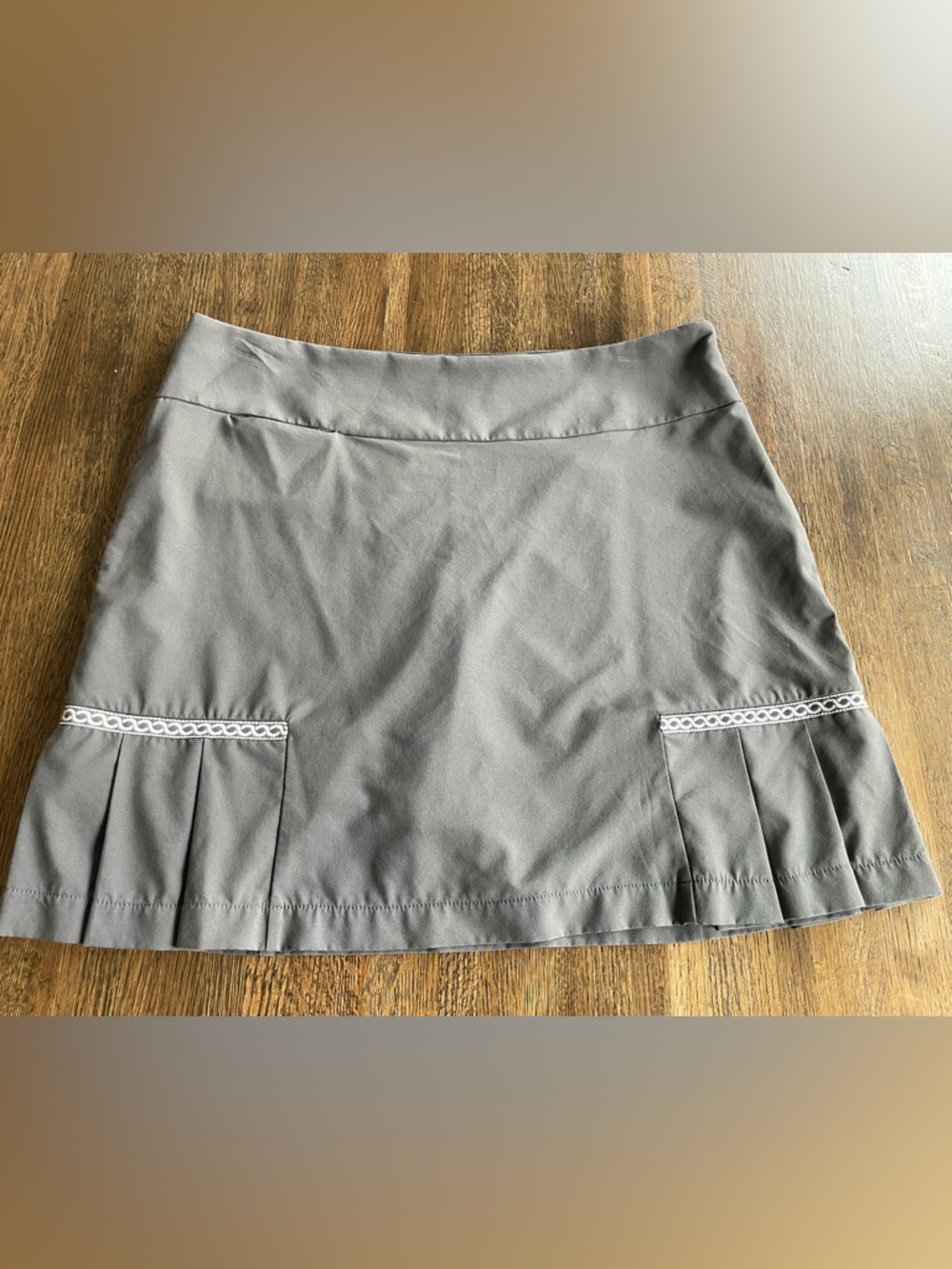 Golftini Titanium Gray Skort with Pleats - Size 8